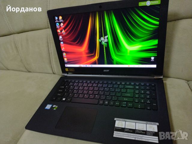 Acer Aspire V 15 Nitro 15.6''FHD/Core i7 6500U/16gb.ram/256ssd./1tb.hdd/GTX950 4gb., снимка 7 - Лаптопи за игри - 46333546