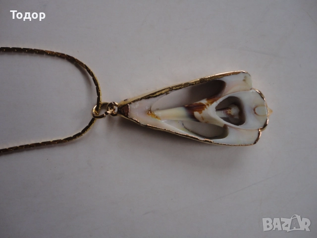Уникално позлатено колие с обков , снимка 3 - Колиета, медальони, синджири - 52669957