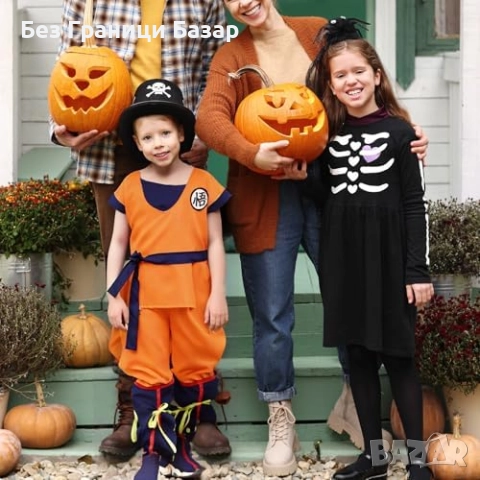 Нов Dragon Z костюм за деца аниме косплей Хелоуин парти карнавал облекло, снимка 5 - Други - 51620090