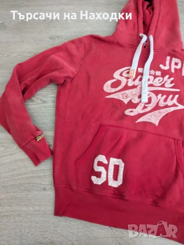 Мъжки суичър Superdry Hooded Sweatshirt Hoodie Hoody Size L Large, снимка 5 - Суичъри - 52188230