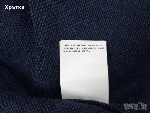 Gran Sasso - Мъжка жилетка с цип от вълна размер 52 / L, снимка 11 - Пуловери - 52558733