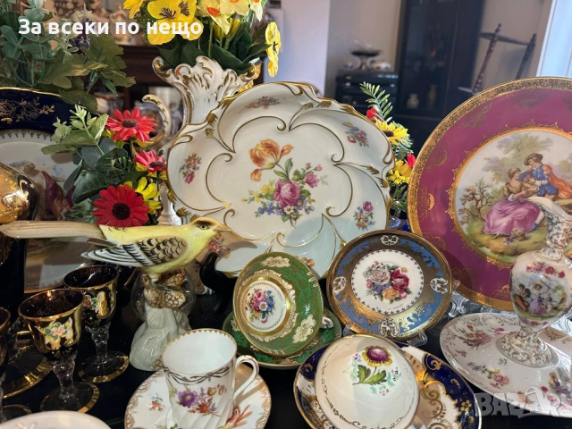 W. Germany  Circa  1964 “Jlmenau” автор и художник ръчно нарисувана купа (плато) Код P1899, снимка 10 - Декорация за дома - 53332547