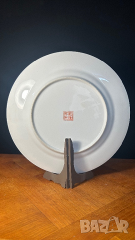 Японска порцеланова чиния, снимка 3 - Декорация за дома - 44986337
