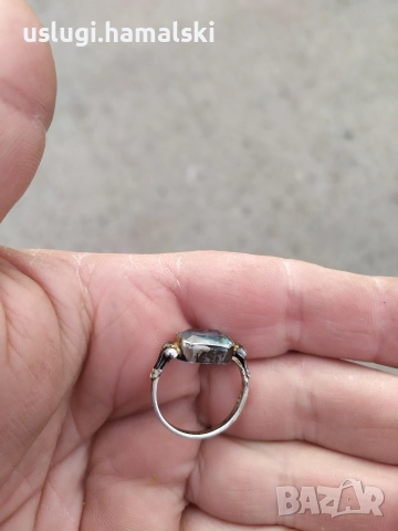 Стар сребърен пръстен, снимка 3 - Антикварни и старинни предмети - 52838971