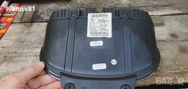 Километраж за бмв е81 е87 първа серия бензин  bmw e81 e87 instrument cluster speedometer 102493293, снимка 3 - Части - 46507723