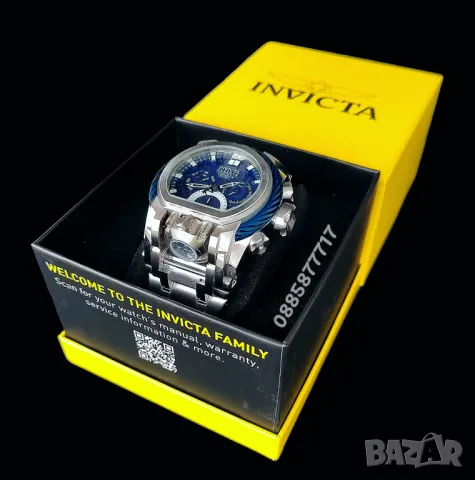 часовник INVICTA Bolt Zeus Reserve 52 mm, Инвикта нов , снимка 3 - Мъжки - 47160540