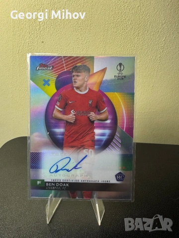 Ben Doak RC Auto – Topps Finest UEFA Autograph Rookie Liverpool