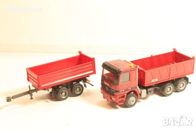 HERPA H0 1/87 MERCEDES ACTROS МОДЕЛ КАМИОН САМОСВАЛ, снимка 8 - Колекции - 53980522