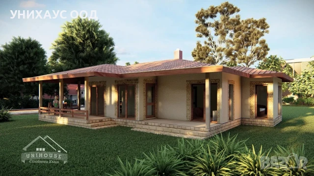 Eдноетажна Къща Дом Магнолия 90 м2, снимка 4 - Монтажи - 50820364