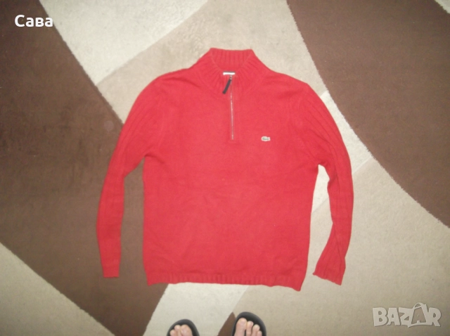 Пуловер LACOSTE  мъжки,М, снимка 2 - Пуловери - 52111182