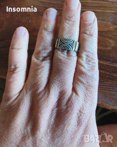 Сребърен пръстен, снимка 2 - Пръстени - 54134497
