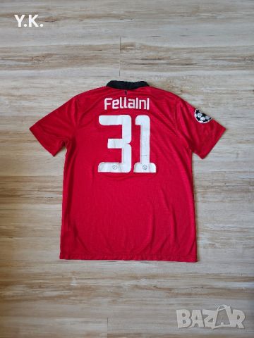 Оригинална мъжка тениска Nike Dri-Fit x F.C. Manchester United x Fellaini / Season 13-14 (Home), снимка 3 - Тениски - 46344176