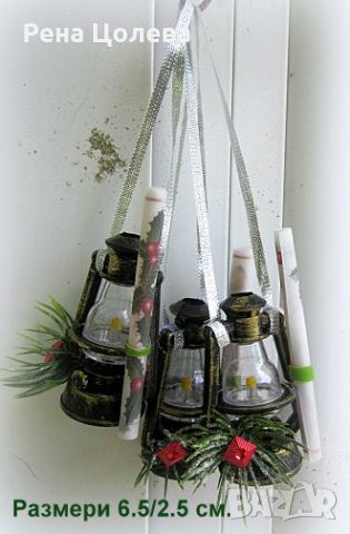 Коледни късмети на мини лампа, снимка 2 - Коледни подаръци - 46383906