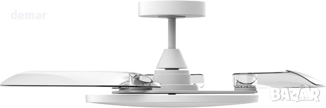 Таванен вентилатор reiga със светлини и дистанционно, 112 см, бял, снимка 7 - Лед осветление - 45960235