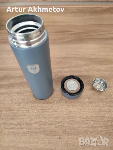 Супер цена | Термос с цедка 460 ml, сив | Thermos 460 ml gray., снимка 4 - Термоси - 46771430