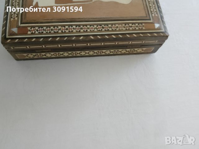     Кутия за бижута   Близкия изток, кутии с инкрустиран седеф от народното изкуство, дървена , снимка 10 - Колекции - 45523823
