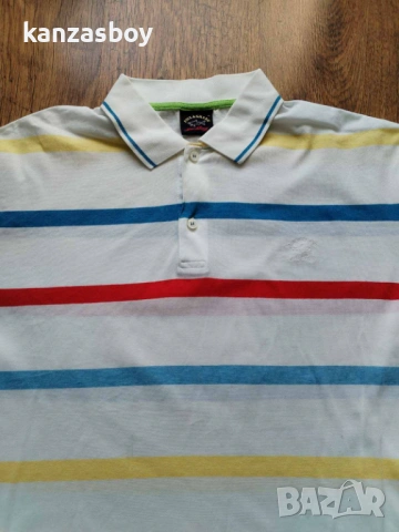 paul and shark - страхотна мъжка тениска КАТО НОВА ХЛ, снимка 4 - Тениски - 53757913