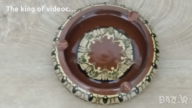 Глинен пепелник , снимка 3 - Антикварни и старинни предмети - 53039083