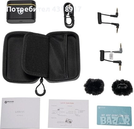 Безжични микрофони Hollyland lark M1 DUO, снимка 5 - Микрофони - 52235020