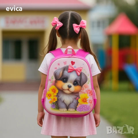 Детски ранички с цветни герои – стил и удобство за училище и игри, снимка 3 - Раници - 51354244