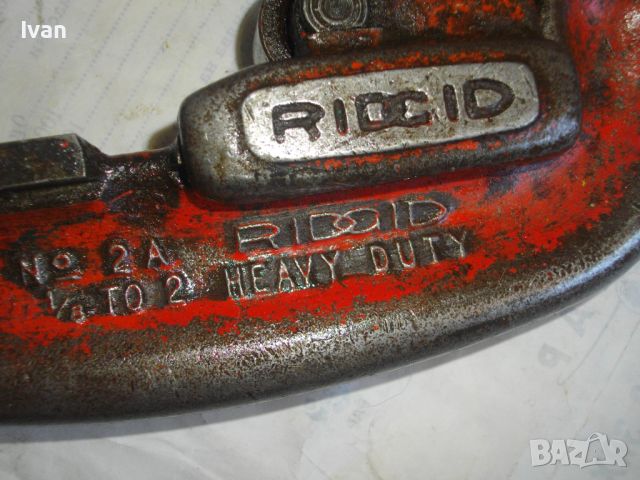 RIDGID ELYRIA USA 1/8"-2" инча голям оригинален САЩ массивен Тръборез рязане на всякаки тръби РИДГИД, снимка 7 - Други инструменти - 46725225