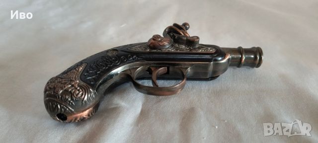 Красив метален кремъчен пистолет за украса и декорация , снимка 7 - Колекции - 45839728