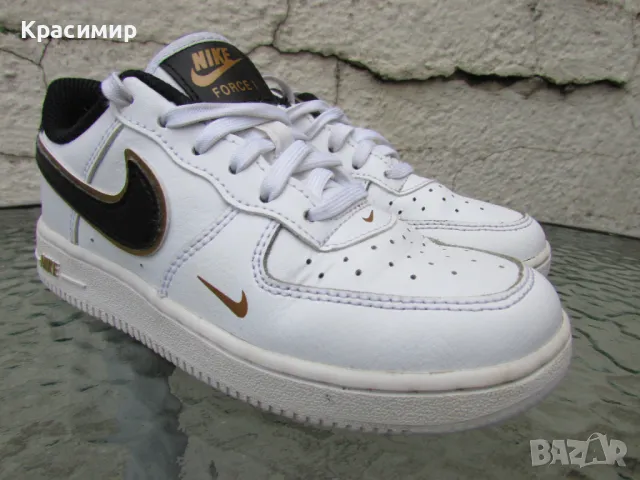 Детски маратонки Nike Force 1 LV8 PS ' Black-Metallic Gold', снимка 3 - Детски маратонки - 48577169