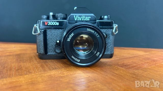 Фотоапарат Vivitar v3000s + обектив Vivitar 50mm 1:1,7, снимка 2 - Фотоапарати - 45503191