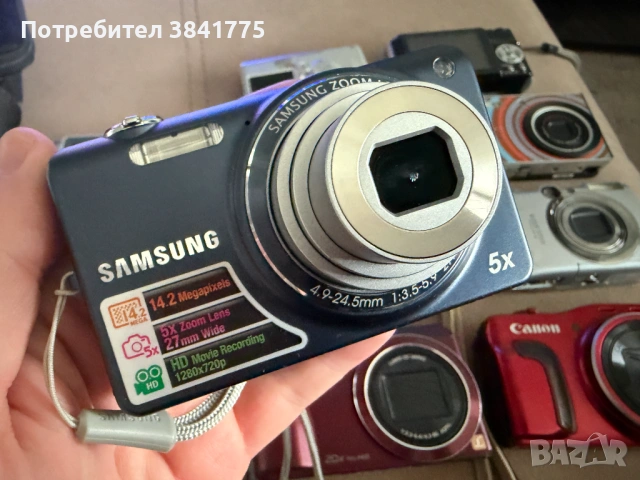 Комплект от 11 употребявани компактни фотоапарата Canon, Pentax, Nikon и други, снимка 13 - Фотоапарати - 54255447