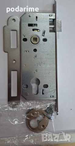 Брава Кале/Kale 252 RP 85/45 мм, език, тясна челна планка, снимка 5 - Входни врати - 53245314