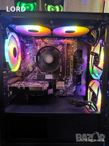 Геймърски Ryzen 5 5600X, GTX 1650 4GB, RAM 32GB DDR4 3200, SSD 512GB NVME