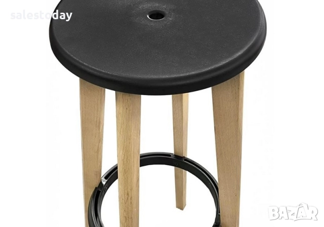 Стол висок, Табуретка с дървени крака, бар стол или комплект, снимка 2 - Столове - 46997867