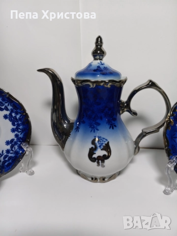 Сервиз за чай от румънски порцелан, снимка 3 - Сервизи - 52258556