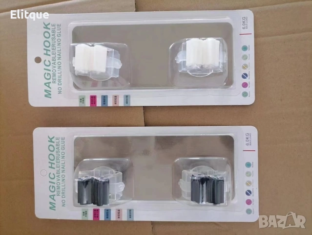 🧹 Стенен държач за четки, мопове и метли – единичен или двоен (залепващ), снимка 12 - Други стоки за дома - 53563881