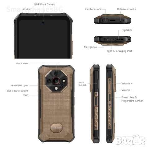 Ulefone Armor X16 Pro 5G 16GB RAM 256GB ROM с IP68 защита, снимка 6 - Други - 53796122