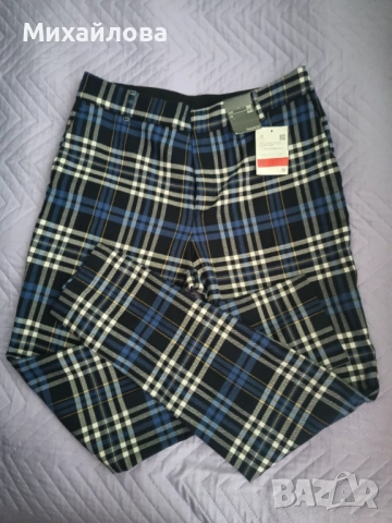 Нов дамски панталон каре, снимка 2 - Панталони - 54032487