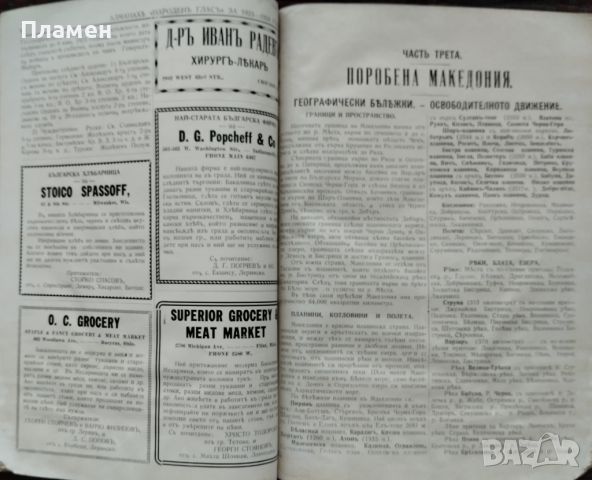 Българско - американски алманахъ за 1923-1924г. Василъ Стефановъ, Василъ Граматиковъ, снимка 11 - Антикварни и старинни предмети - 46306260