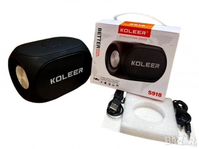 Мощна преносима Bluetooth тонколона KOLEER S918, снимка 5 - Друга електроника - 52133944