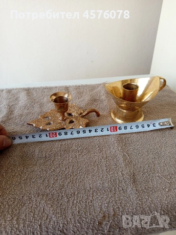 бронзови свещници, снимка 5 - Антикварни и старинни предмети - 53972704