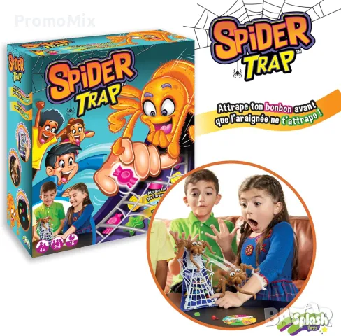 Настолна игра капана на паяка Splash Toys 30138 Spider Trap игра с паяк, снимка 4 - Образователни игри - 47028245