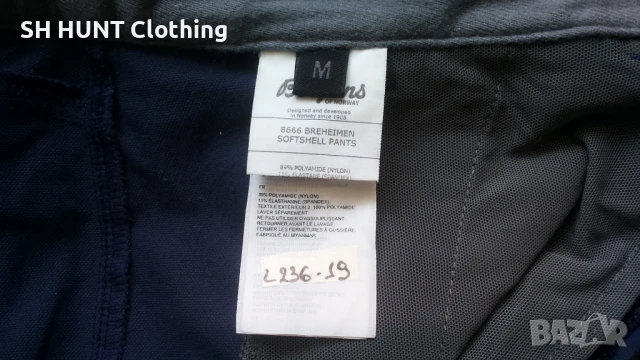 Bergans of NORWAY BREHEIMEN Softshell Stretch Pants размер M еластичен панталон - 1285, снимка 14 - Панталони - 51137915