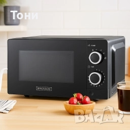 Микровълнова фурна Royalty Line RL-MWO-3818 BLACK - 20L, 700W, снимка 1