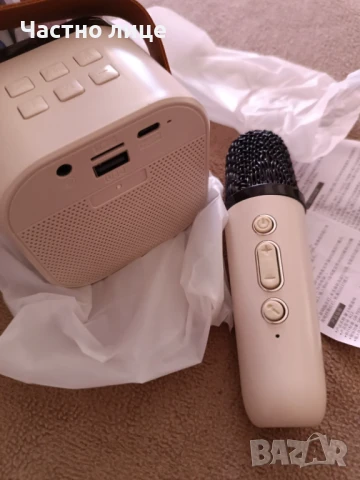 Караоке колонка+микрофон, снимка 3 - Тонколони - 51377815