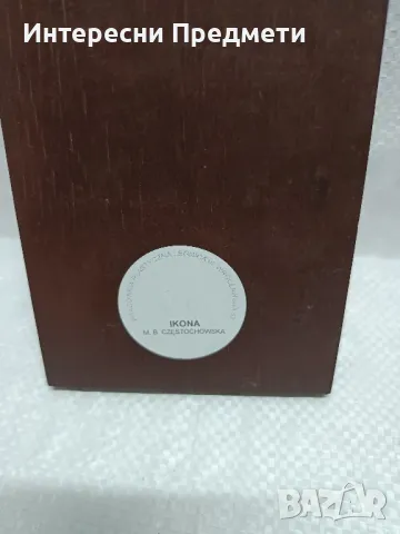 Стара Икона Дева Мария Ченстоховска, снимка 3 - Антикварни и старинни предмети - 50100588