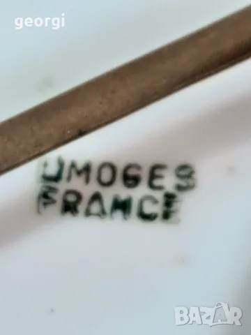 декоративна порцеланова чиния Limoges ловна тематика яребици 25/1, снимка 8 - Декорация за дома - 49886022