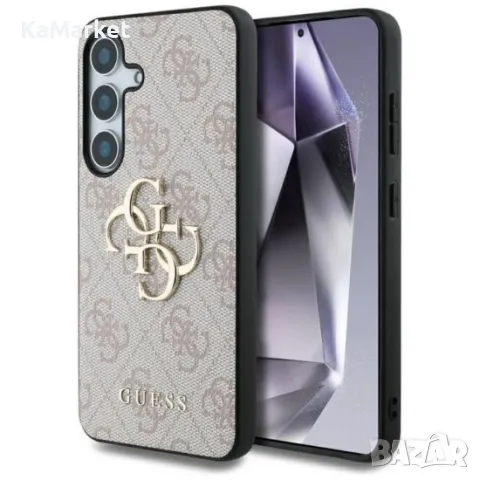 Оригинален кейс Guess Big 4G Logo Classic, За Samsung Galaxy S25 Ultra, Розов и Протектор, снимка 1 - Калъфи, кейсове - 48906935