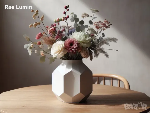 Модерна осмоъгълна ваза