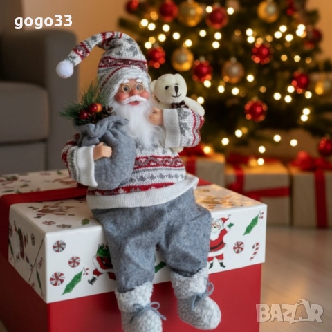 голям Дядо Коледа с торба , снимка 4 - Декорация за дома - 52587796