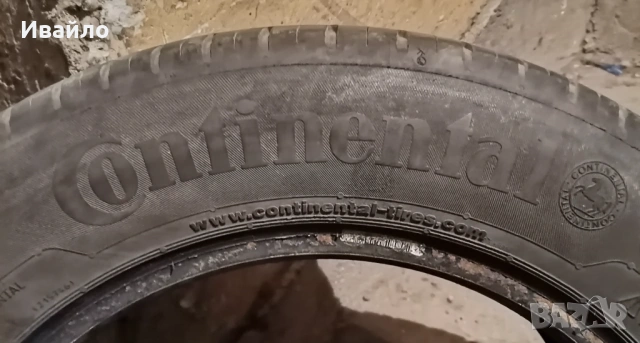 Продавам 2 броя летни гуми 185.65.15 на 1 сезон дот 2020 Контентал , снимка 4 - Гуми и джанти - 53796803