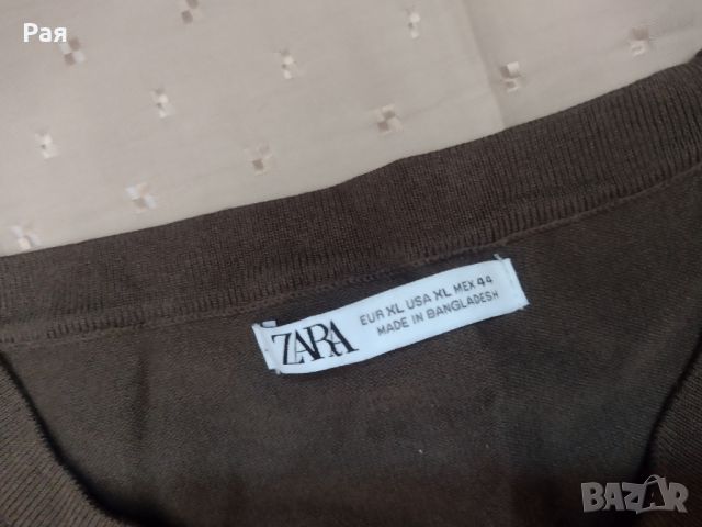 Блуза zara с къс ръкав по плътна, снимка 3 - Блузи - 46371230